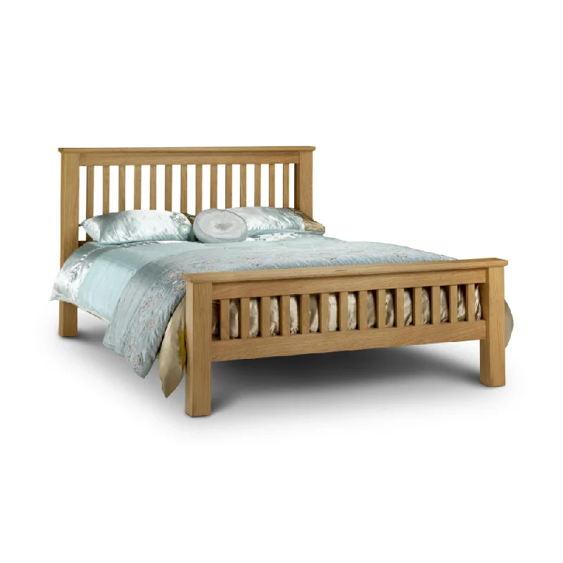 Amsterdam Super King Bed 6ft 1.8m with High Foot - Light Oak