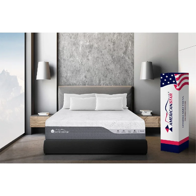 AmericanStar Primerest Lux Hybrid Mattress, Plush