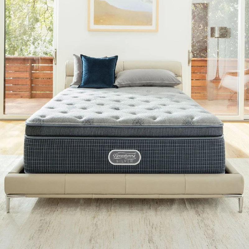 Beautyrest Silver Discovery Bay Luxury Firm Pillow Top 15.5-inch Twin-size Mattress Set - N/A