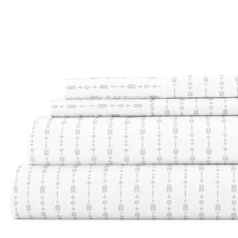 Becky Cameron Beaded Arrows 4-piece Deep Pocket Bed Sheet Set