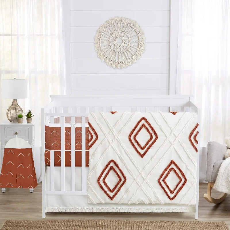 Boho Arrow Boy Girl Sweet Jojo Designs 6p Crib Bedding + BreathableBaby Breathable Mesh Liner Bohemian Farmhouse