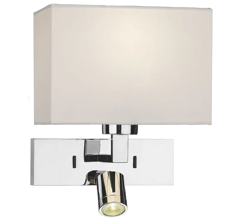 Chrome Bedside Wall Light - ID 10916