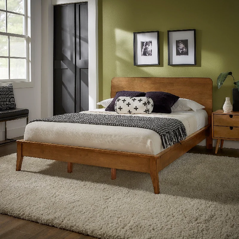 Clark Mid-century Modern Wooden Platform Bed by iNSPIRE Q Modern