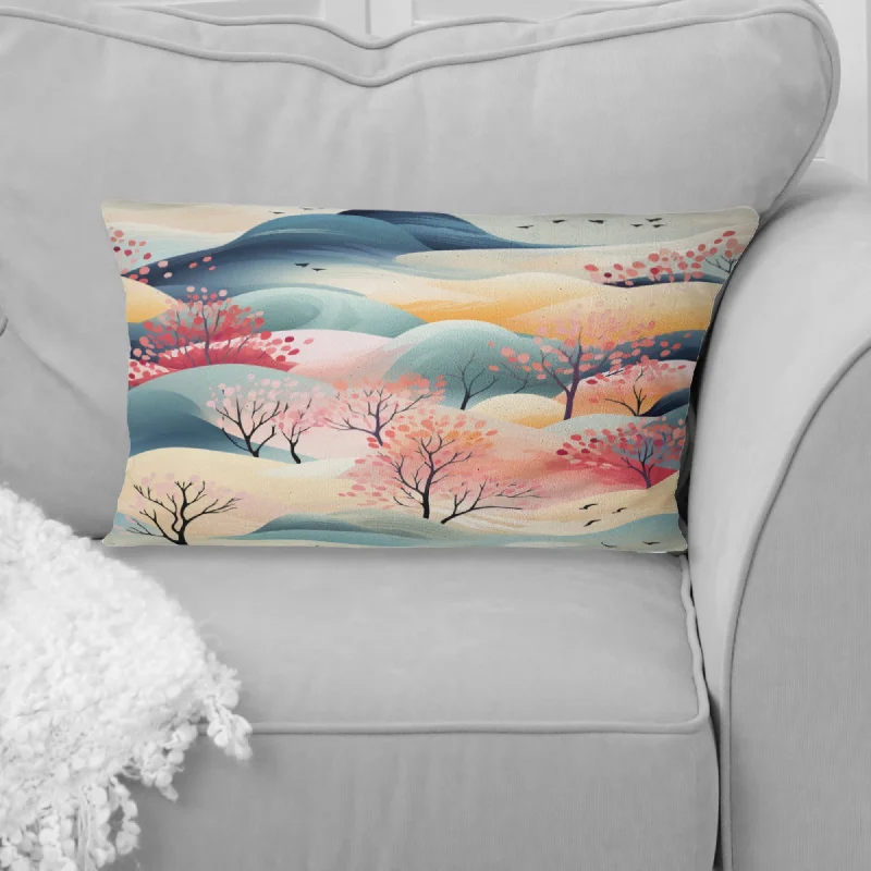 Designart "Minimalist Landscapes Ii" Abstract Printed Throw Pillow