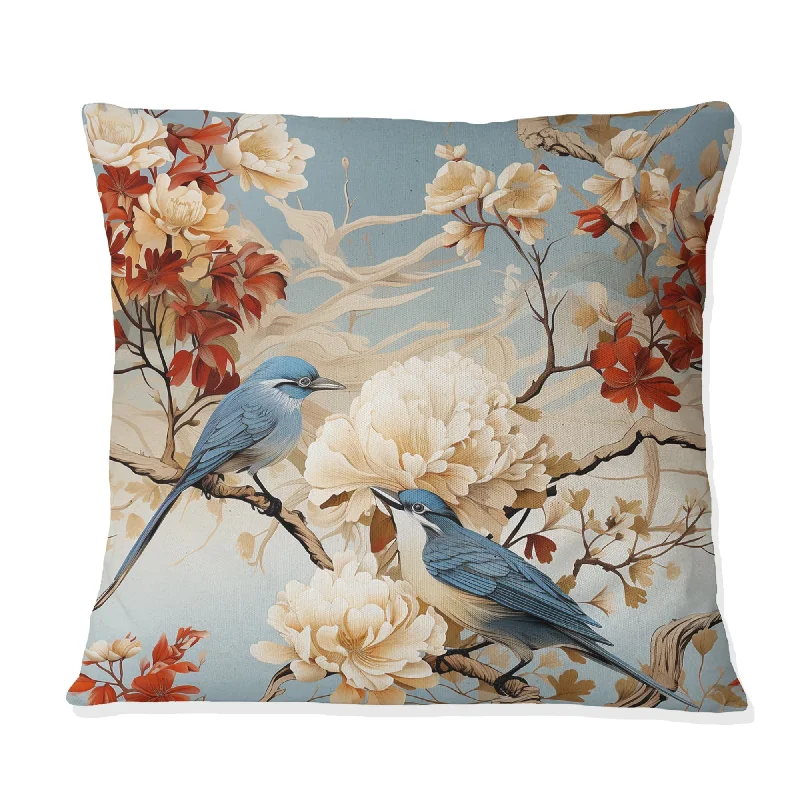 Designart "Nature Inspired Details I" Oriental Printed Throw Pillow