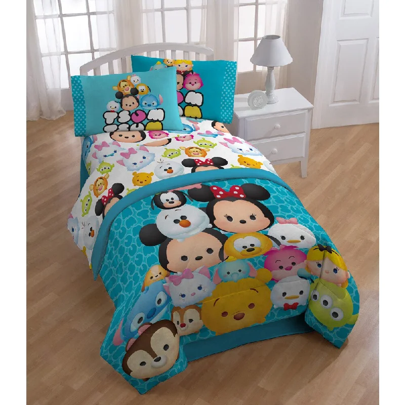 Disney Tsum Tsum Mash Up Teal 6-piece Bed in a Bag Set