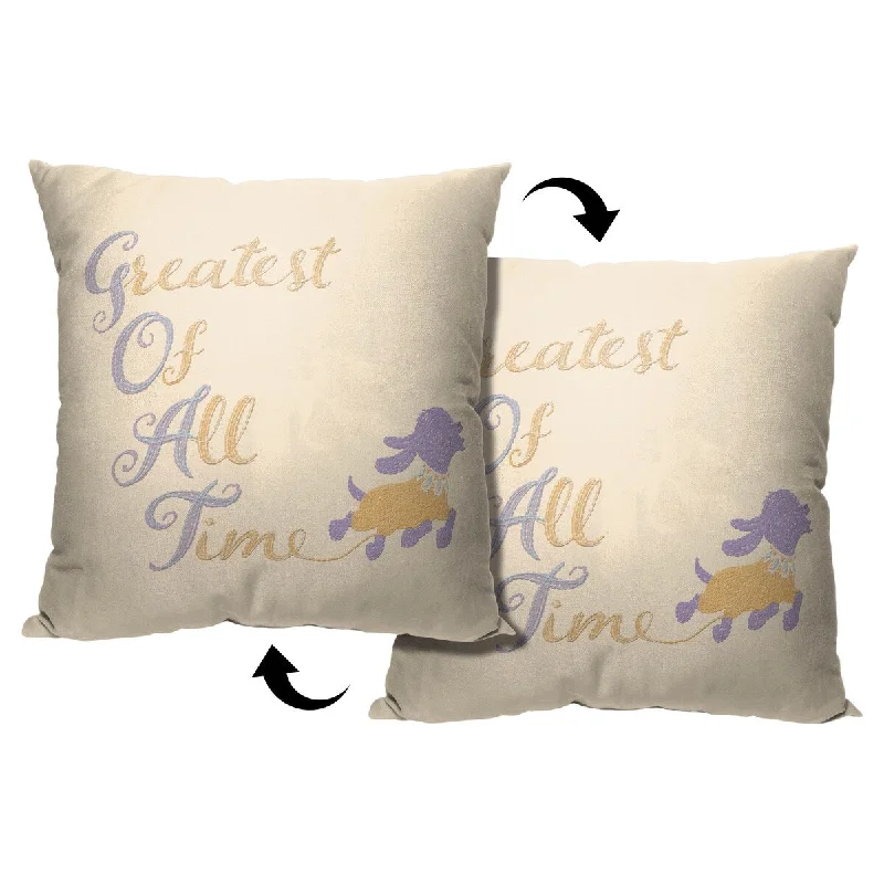 Disney Wish I Goat This Printed Throw Pillow - White