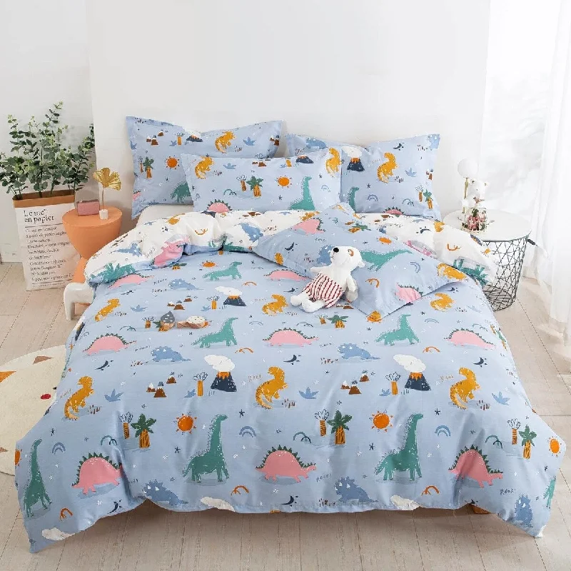 Duvet Cover Set Reversible Kids Bedding Set for Boys Girls