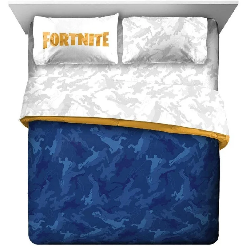 Fortnite Emote Camo Queen Bed in a Bag