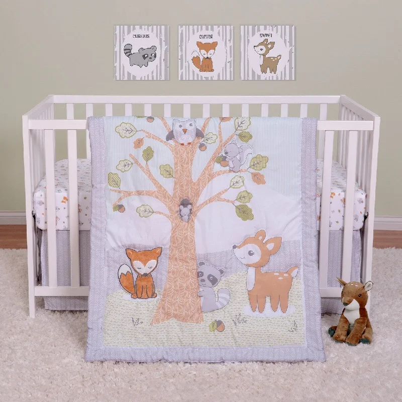 Friendly Forest 4 Piece Crib Bedding Set