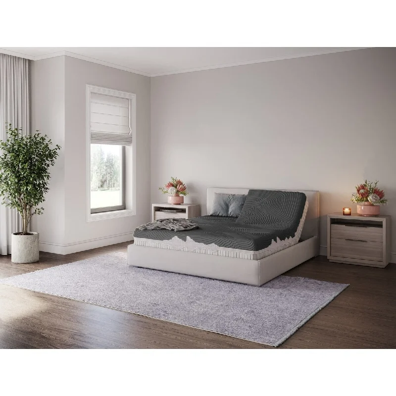 GoodVibeSleep 13 inch Soothe Hybrid Foam and Coil Flex Head Mattress