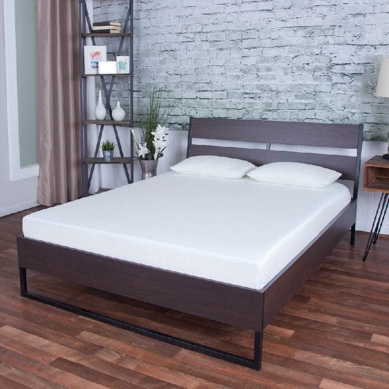 Icon Sleep by Somette 8-inch Short Queen-size Gel Memory Foam Mattress with Pillows