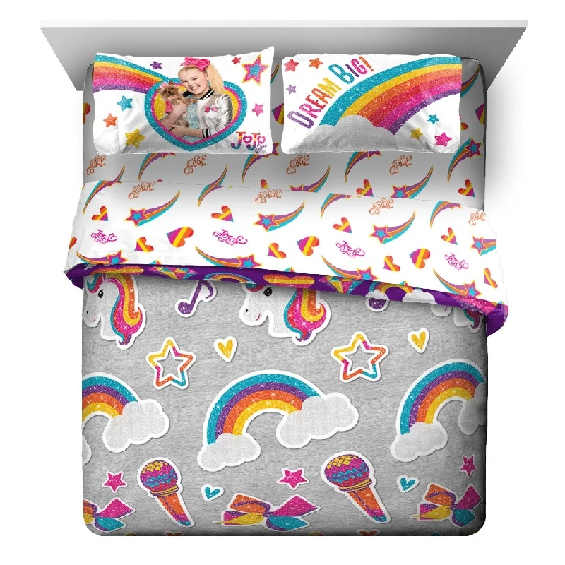 Jojo Siwa Rainbow Sparkle Queen Bed Set