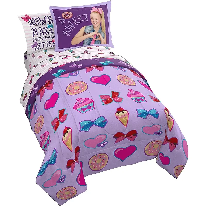 JoJo Siwa Sweet Life Kids Bedding Set, 100% Microfiber, Super Soft