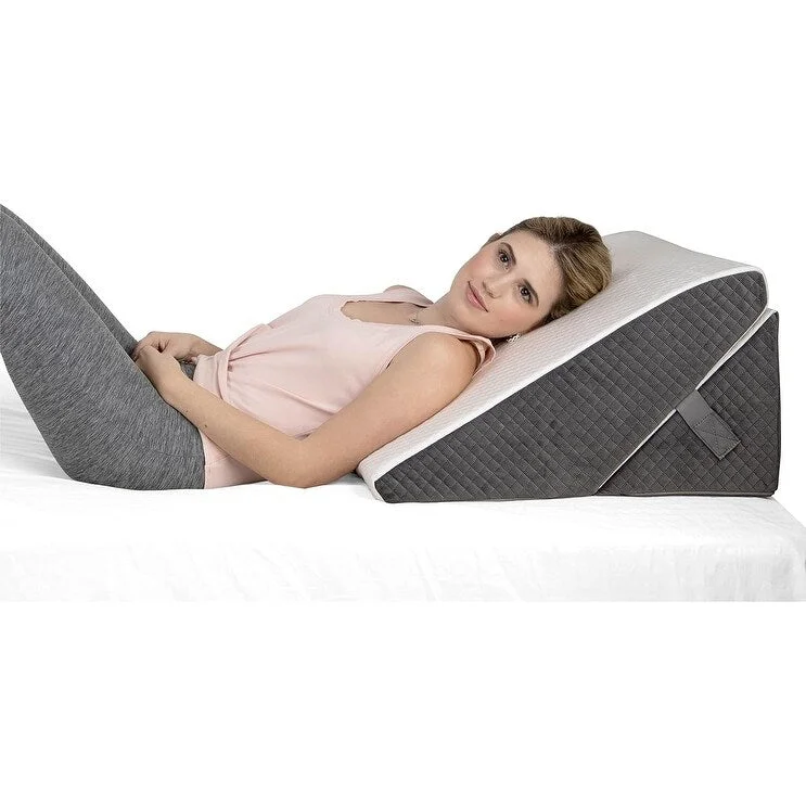 Memory Foam Adjustable Bed Wedge Pillow - 9 and 12 inch Height