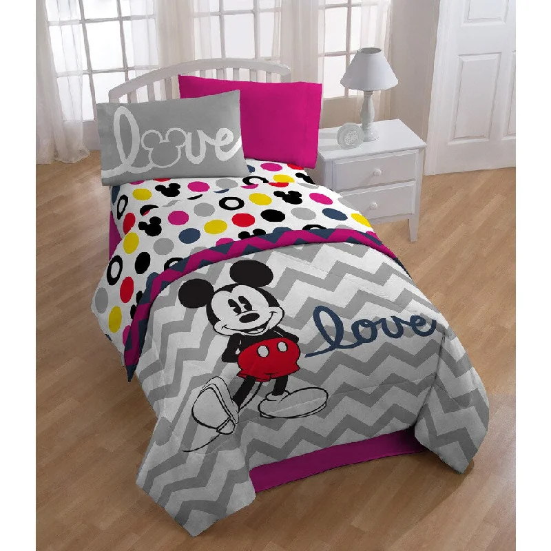 Mickey Chevron Bed in a Bag with Pillow Buddy