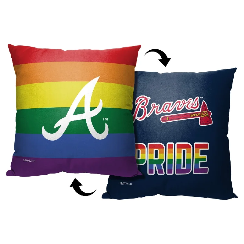 MLB Atlanta Braves Pride Series 18 Inch Throw Pillow