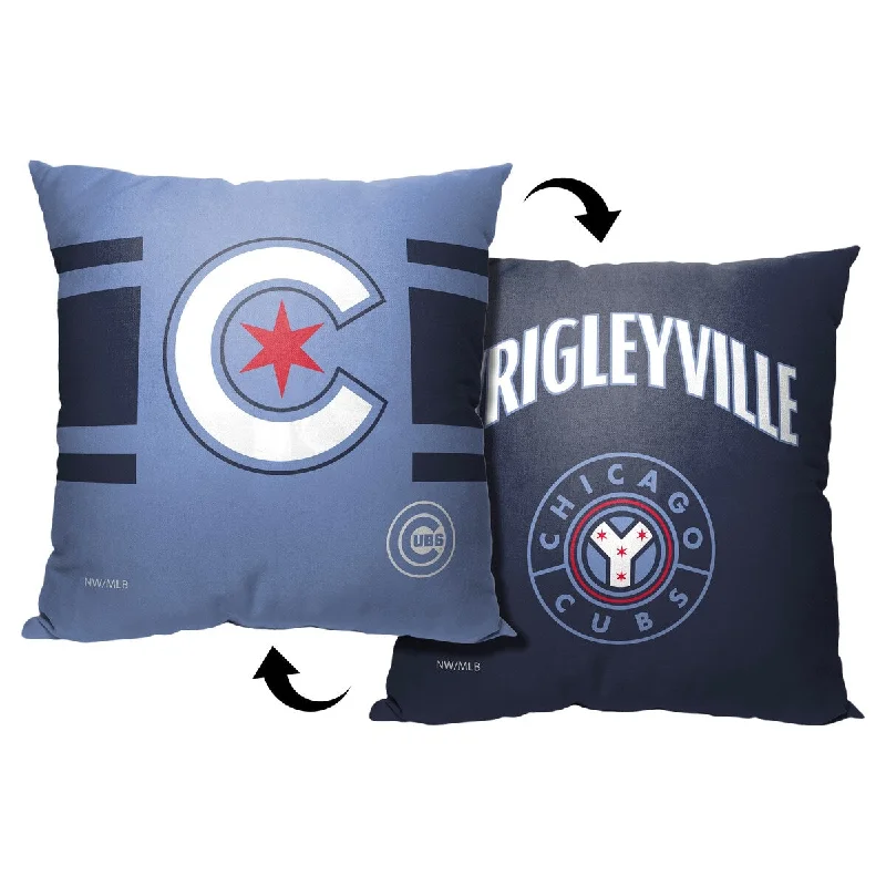 MLB Chicago Cubs City Connect 18 Inch Throw Pillow