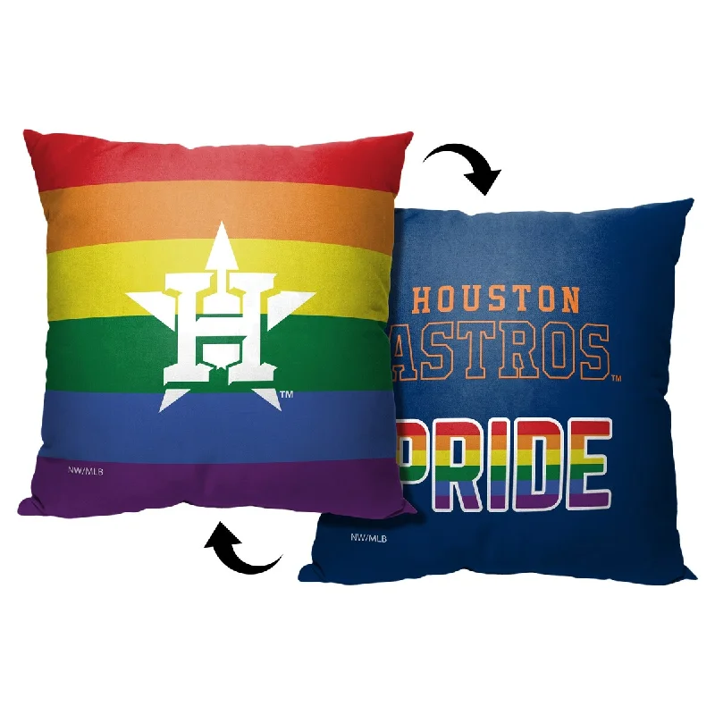 MLB Houston Astros Pride Series 18 Inch Throw Pillow