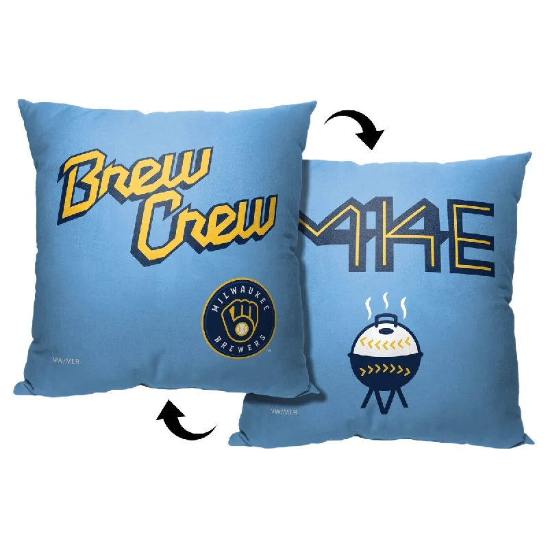 MLB Milwaukee Brewers City Connect 18 Inch Throw Pillow