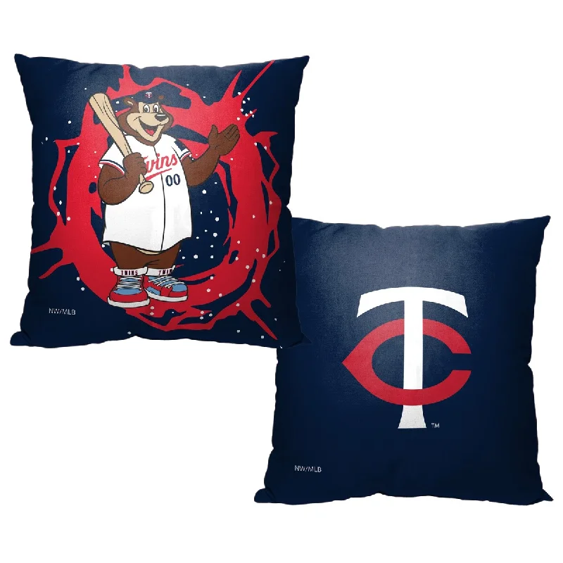 MLB Minnesota Twins Mascots 18 Inch Throw Pillow