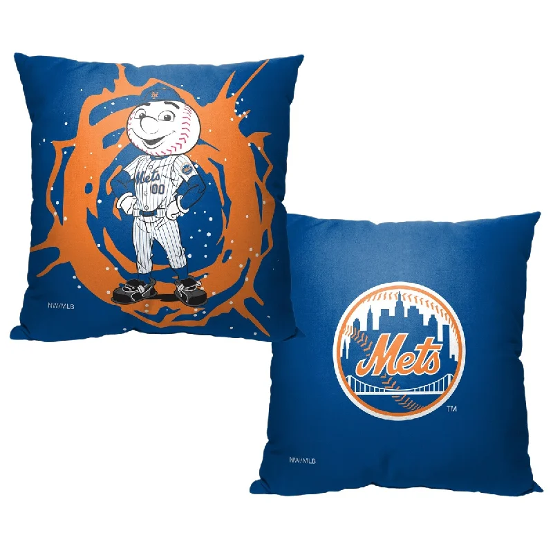 MLB New York Mets Mascots 18 Inch Throw Pillow