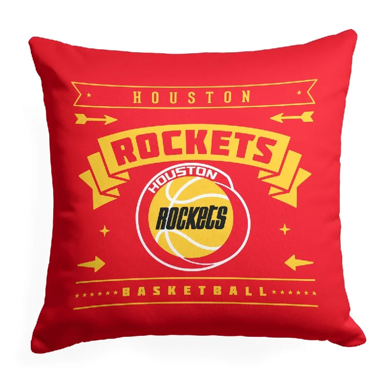 NBA Hardwood Classic Rockets Printed Throw Pillow - Red