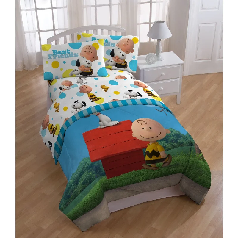 Peanuts Sunny Day Twin 5-piece Bed in a Bag Set - Multi