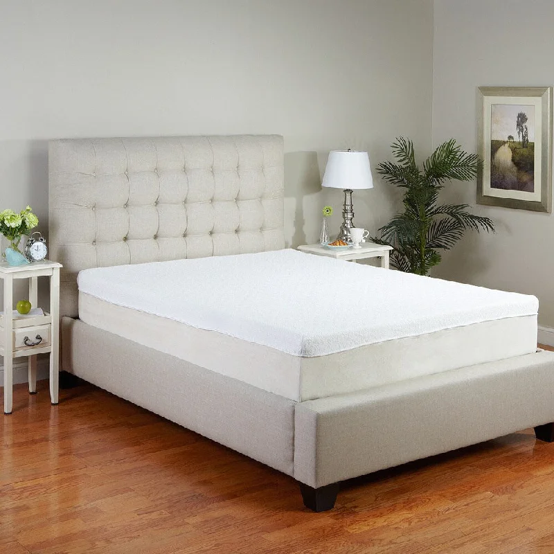 PostureLoft Lucia 11-inch Cal King-size Memory Foam Mattress - White