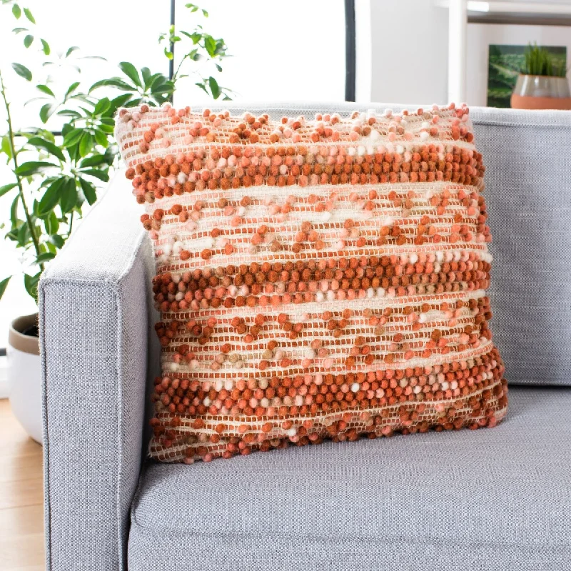 SAFAVIEH Zissel Boho Wool 20-inch Square Decorative Accent Throw Pillow