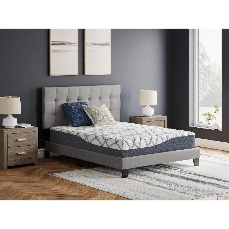 Signature Design by Ashley 10 Inch Chime Elite 2.0 White/Blue Mattress