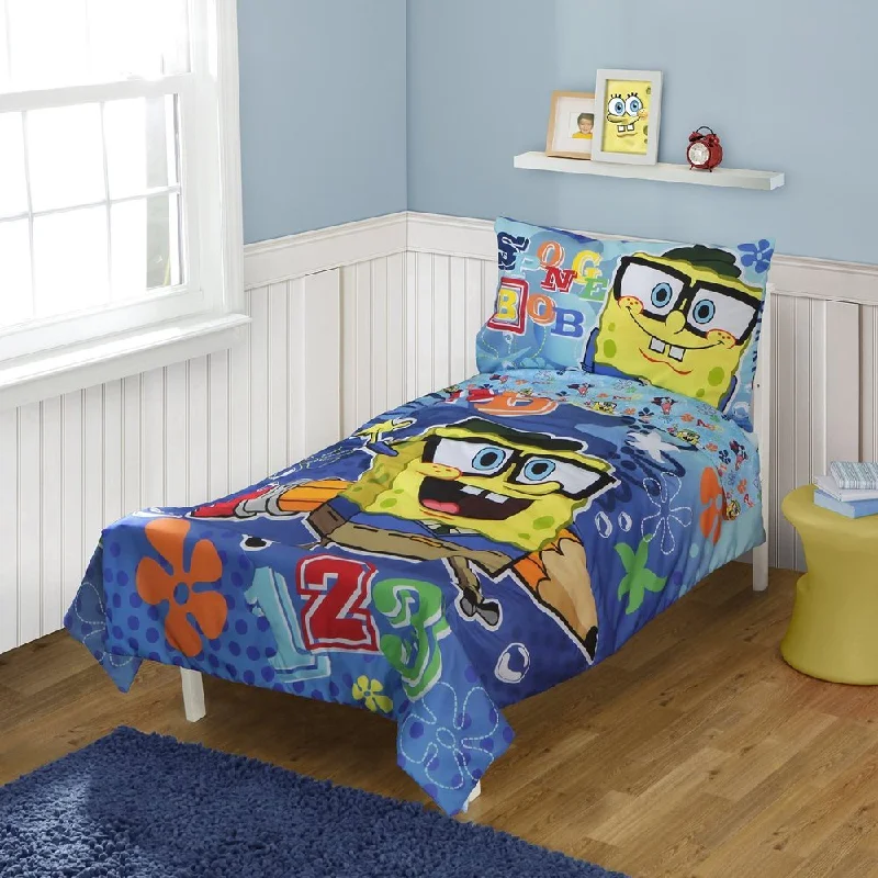 Spongebob Squarepants 4-Piece Toddler Bedding Set