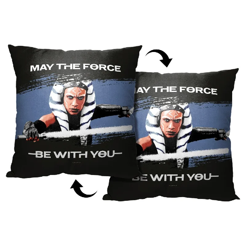 Star Wars Ahsoka May the Force Printed Throw Pillow