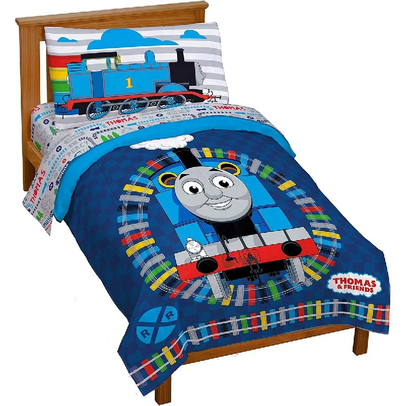 Thomas & Friends Stitch In Time 4 Piece Toddler Bed Set