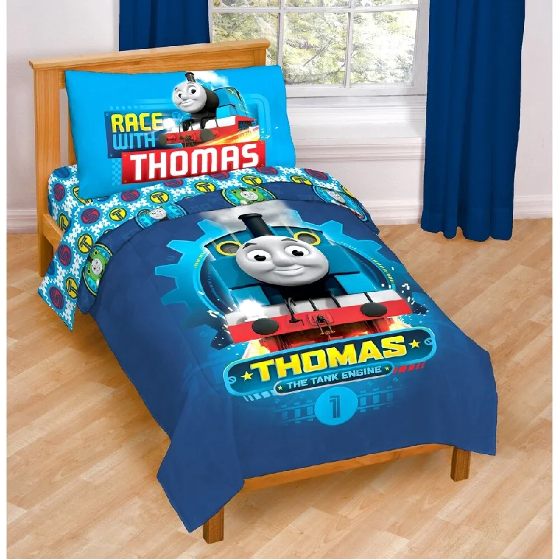 Thomas the Tank Engine Race Friends Toddler 4-piece Bed in a Bag Set