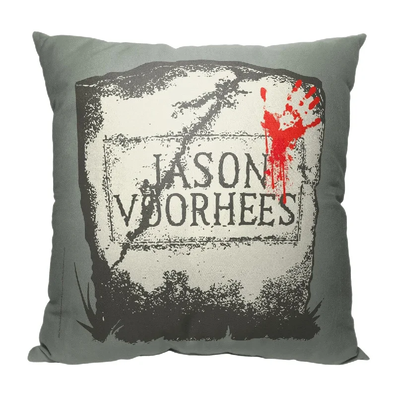 Warner Brothers Friday the 13th Voorhees Grave 18 Inch Throw Pillow