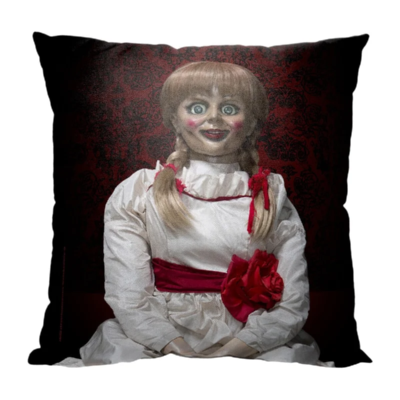 Warner Brothers Horror Annabelle Creepy Stare 18 Inch Throw Pillow