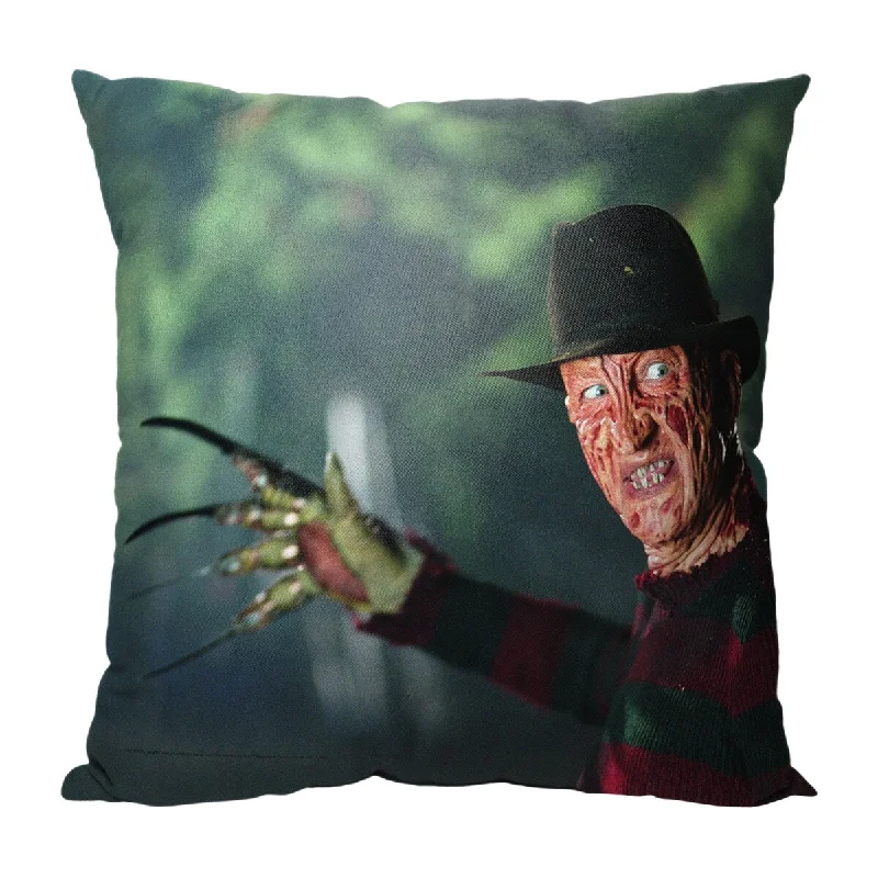 Warner Brothers Horror Freddy VS Jason Watch Out for the Claw 18 Inch Throw Pillow