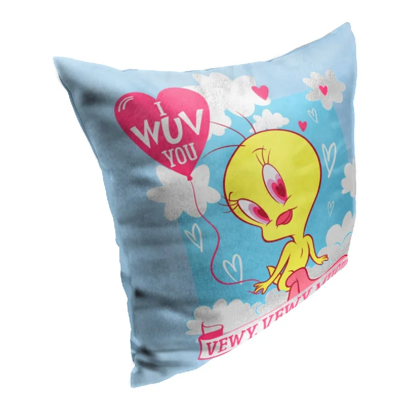 Warner Brothers Looney Tunes Wuv You Vewy Much 18 Inch Throw Pillow