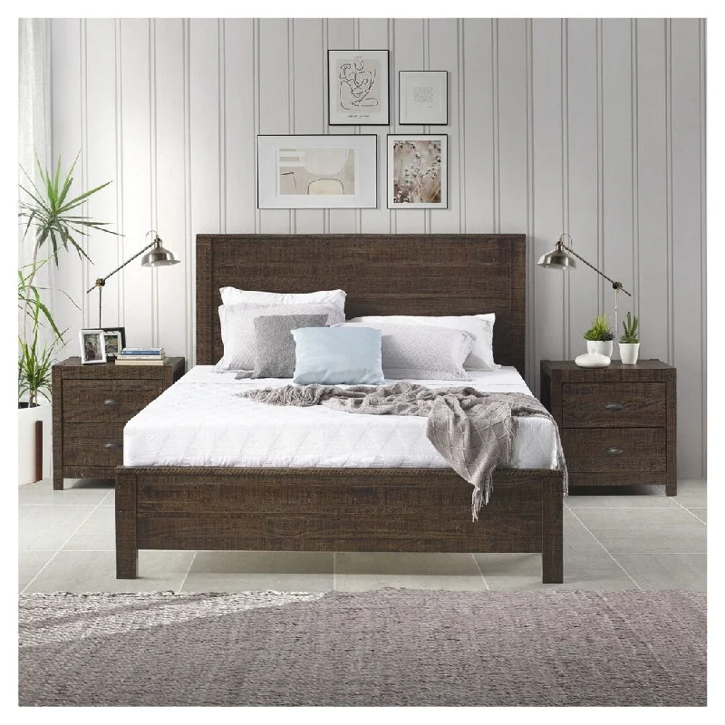 Yes4wood Albany Queen Bedroom Furniture Set Solid Wood