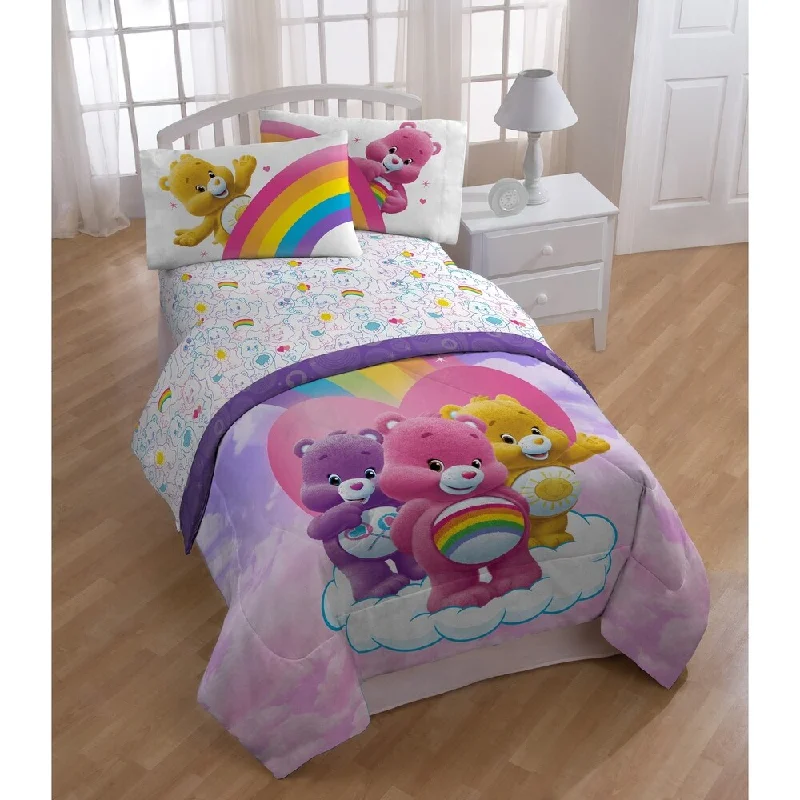 American Greeting Care Bears Rainbow Day 3 Piece Twin Sheet Set