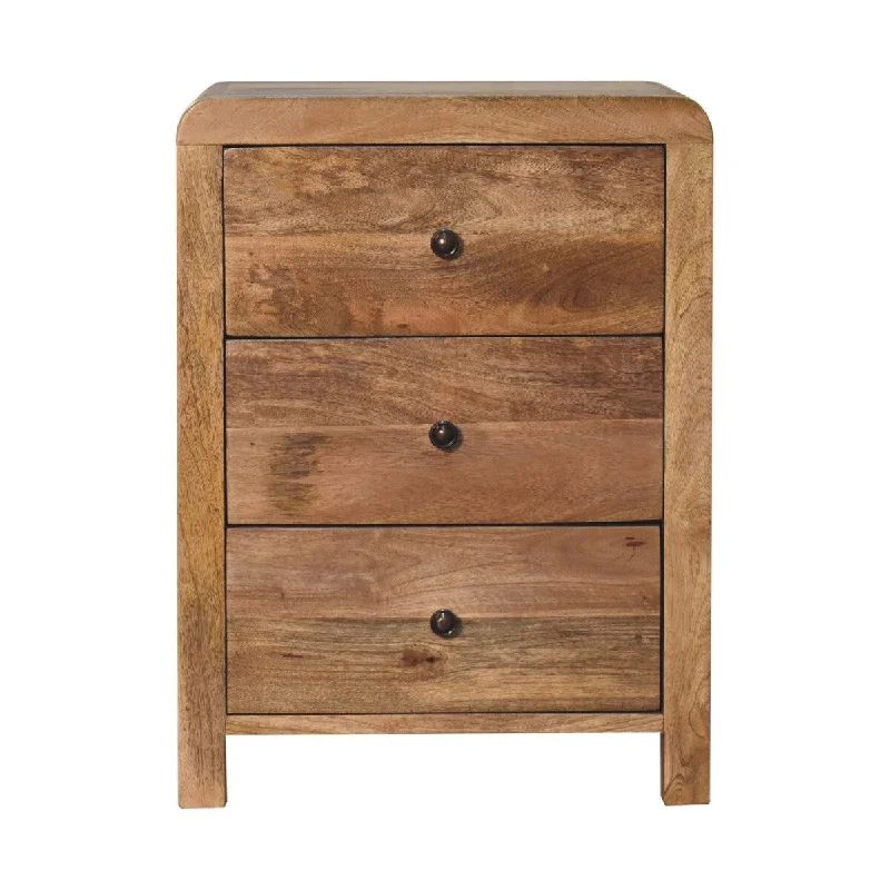 Artisan Furniture Solid Wood Oak-ish Naya Nightstand