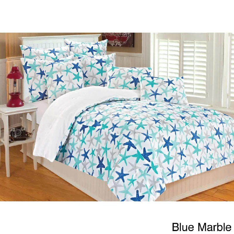 Atlantis Starfish Microplush 3-piece Comforter Set