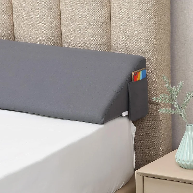 Bed Wedge Pillow/Headboard Pillow/Mattress Gap Filler,Bed Heaboard Gap Filler