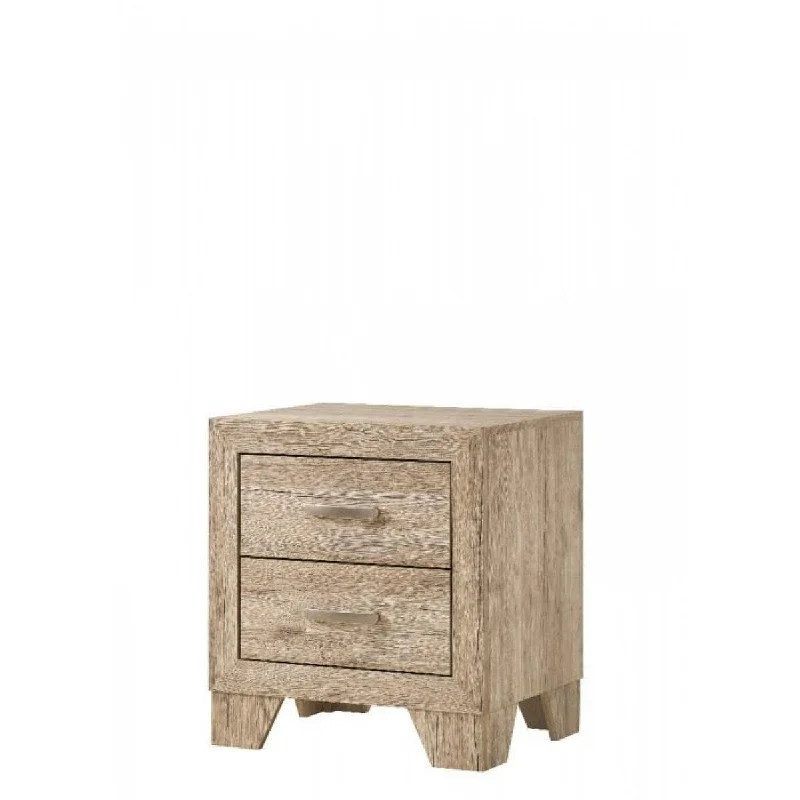 Brown Solid Wood 2-Drawer Bachelor Cabinet - Versatile Nightstand