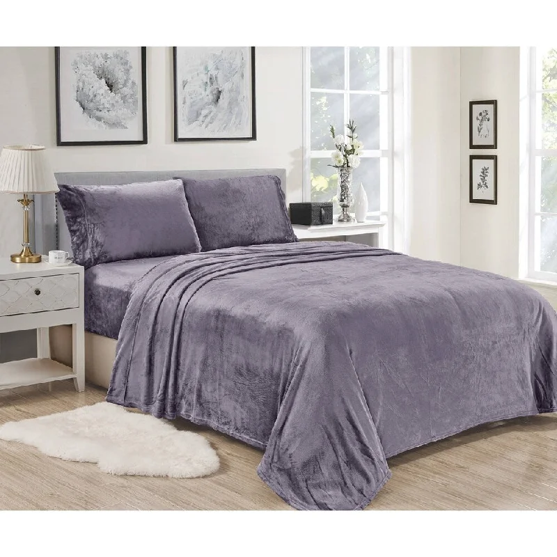 Lavana Microplush Sheet Sets King Lavender