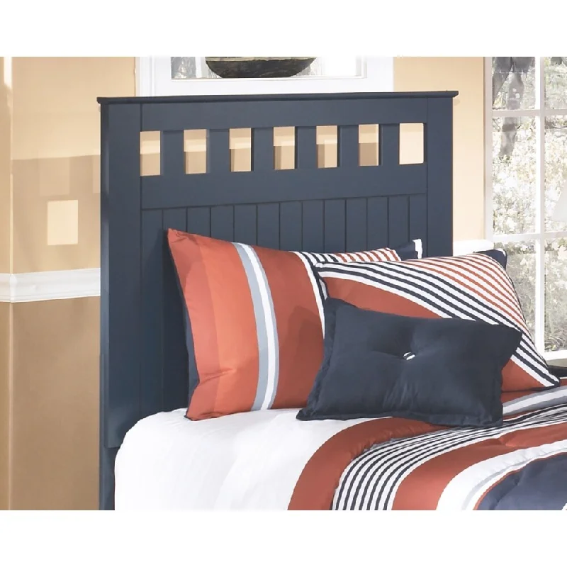 Leo Blue Twin Panel Headboard