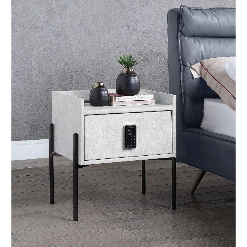 Medina 1-Drawer Nightstand with USB Port & Electric Lock