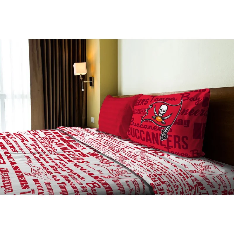 NFL 820 Bucs Anthem Twin Sheet Set