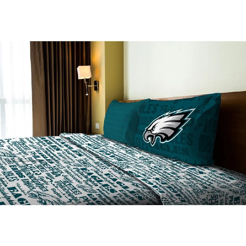 NFL 820 Eagles Anthem Twin Sheet Set